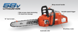 Echo CCS-58VBT Chain Saw - Bare Tool