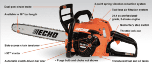Echo Rear Handle Chainsaw CS-3510