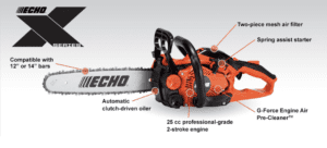 Echo Rear Handle Chainsaw CS2511P-14
