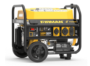 Firman 4550/3650W Remote Start Gas Portable Generator CETL Certified w/ Wheel Kit - P03603